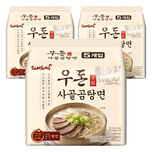 삼양 우돈 사골곰탕면 110g, 15개