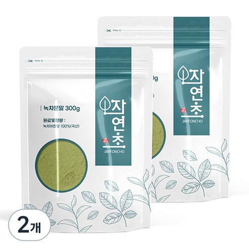 자연초 녹차분말, 300g, 4개