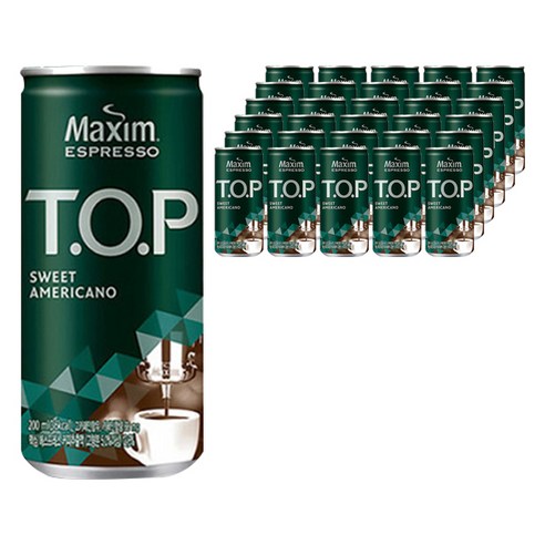 티오피 맥심 T.O.P 스위트 아메리카노, 200ml, 72개