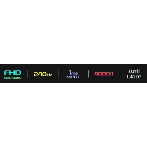 저렴한 가격에 최상의 게이밍 경험을 제공하는 주연테크 FHD 리오나인 게이밍 모니터 1ms 240Hz