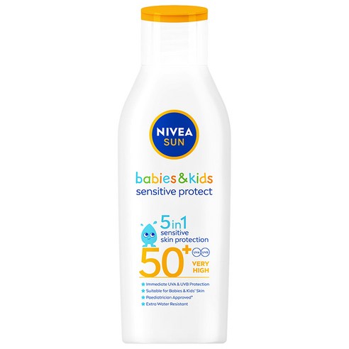 니베아 키즈 센서티브 프로텍트 앤 플레이 선 로션 SPF50+ PA++++, 1개, 200ml
