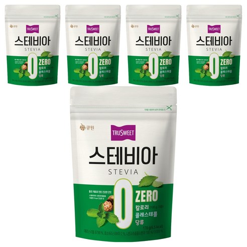 큐원 트루스위트 스테비아, 170g, 5개