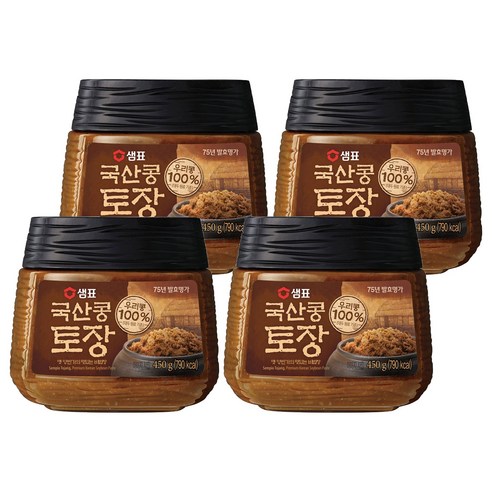 샘표 국산콩 토장, 450g, 4개
