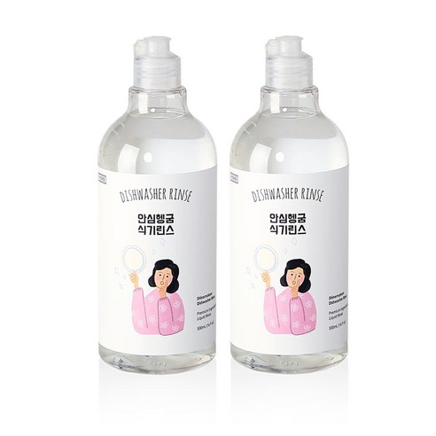 샤인메이커스 안심헹굼 식기세척기 린스, 500ml, 2개