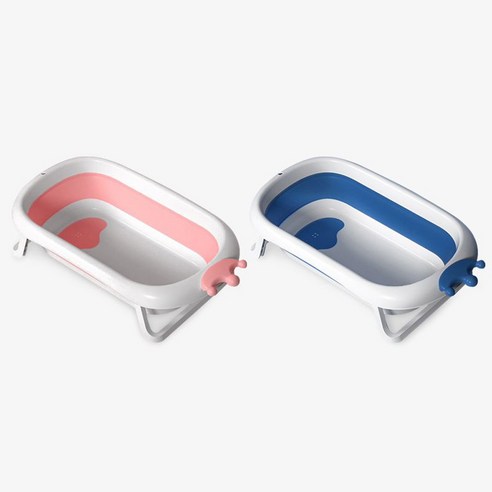 좁은 공간에도 편리한 육아, 크라운 유아용 접이식 욕조