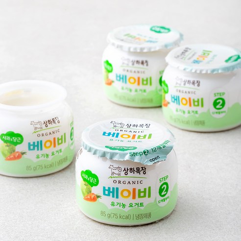 상하목장 베이비 유기농 요거트 사과당근, 85g, 4개입 85g × 4개입 섬네일