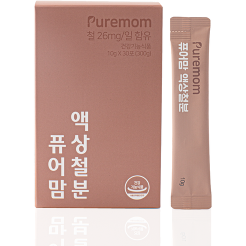 퓨어맘 액상 철분 30p, 300g, 1개