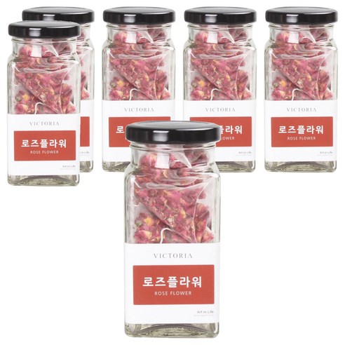 빅토리아 보틀 로즈플라워 차, 1g, 10개입, 6개