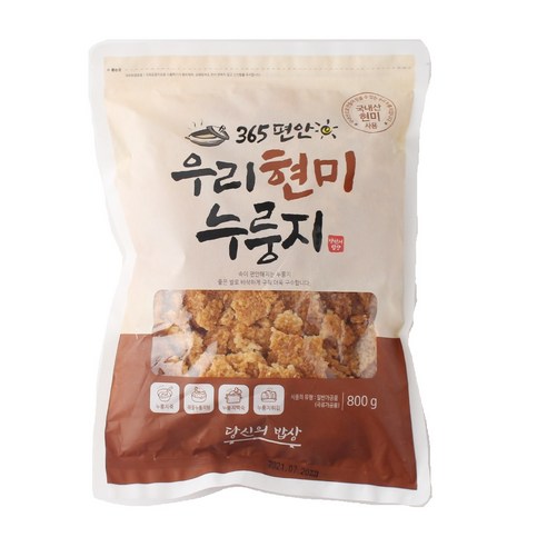 한끼 식사대용 술안주 간식용 쌀 누룽지 800g 국내산, 1개