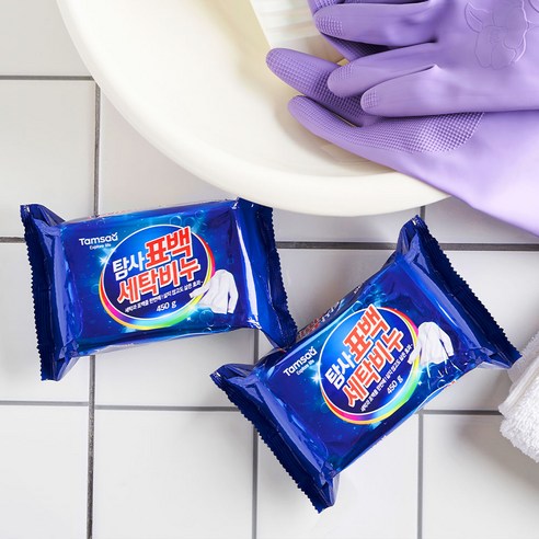 찌든 때와 작별! 탐사 표백 세탁비누로 깨끗함을 되찾으세요