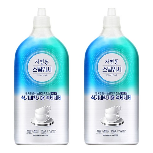 자연퐁 스팀워시 식기세척기용 액체 세제, 1000ml, 3개