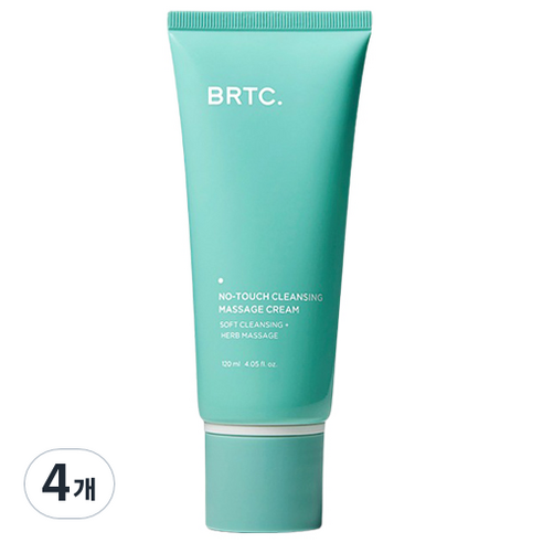 비알티씨 노터치 클렌징 마사지 크림, 4개, 120ml