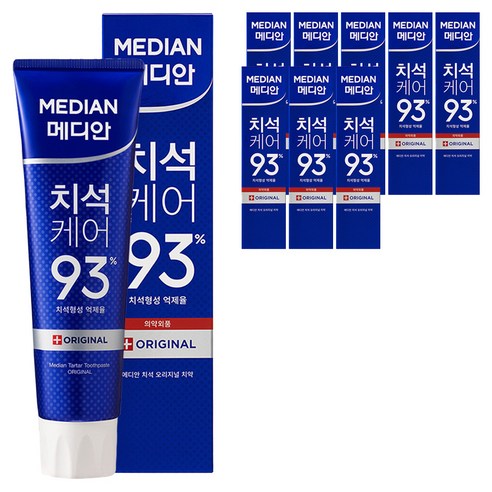 메디안 치석 오리지널 치약, 120g, 9개