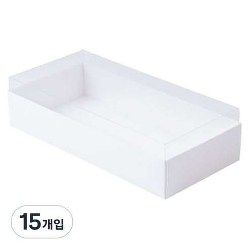 투명 PET덮개 마카롱 상자 대 22 x 10.3 x 5.3 cm, 15개입