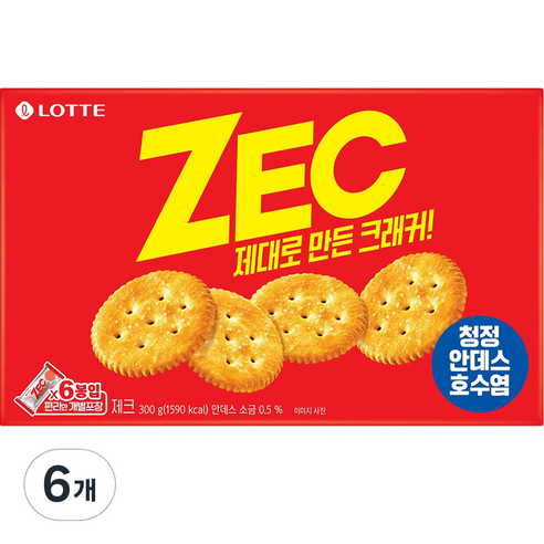 제크 오리지널 벌크, 6개, 300g