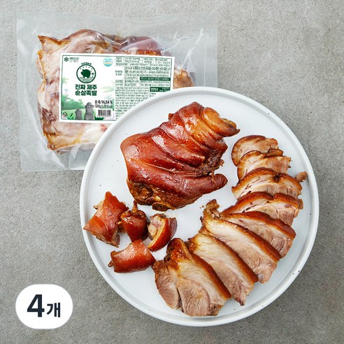 자연과농부 진짜 제주 순살족발, 500g, 4개