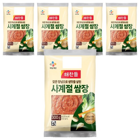 해찬들 사계절쌈장, 300g, 5개