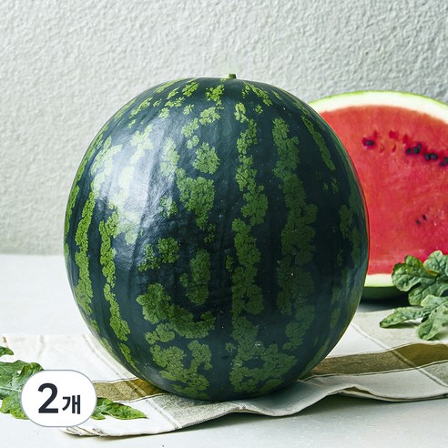 유명산지 11.5brix 수박, 7kg 미만, 2개