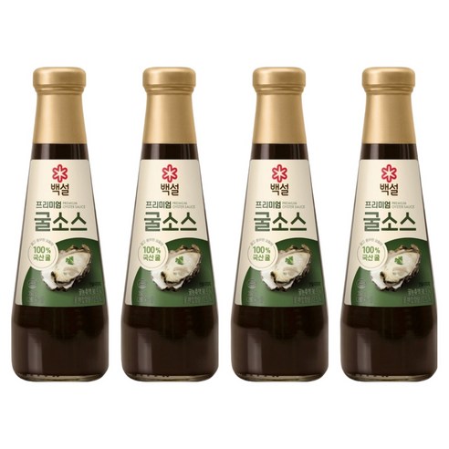 백설 프리미엄 굴 소스, 350g, 4개