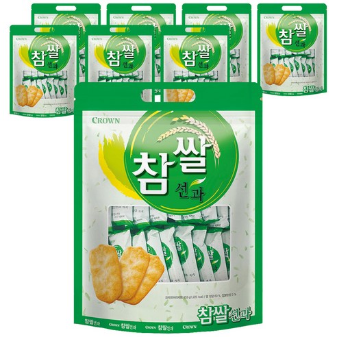 크라운 참쌀선과 대, 253g, 8개