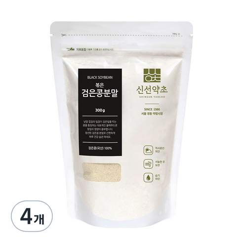 신선약초 볶은 검은콩가루, 300g, 4개