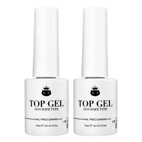 캣워크 논와이프 파우더 전용 탑 젤 10ml, 2개