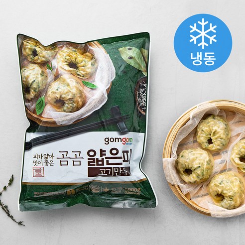 건강한식습관 식품  곰곰 얇은피 고기 만두(냉동), 1kg, 1개