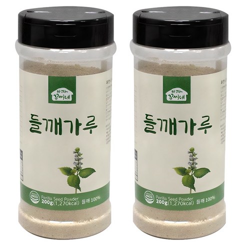 우영식품 들깨가루, 200g, 2개