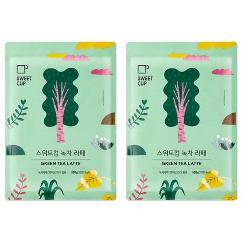 스위트컵 녹차라떼 파우더, 1개입, 2개
