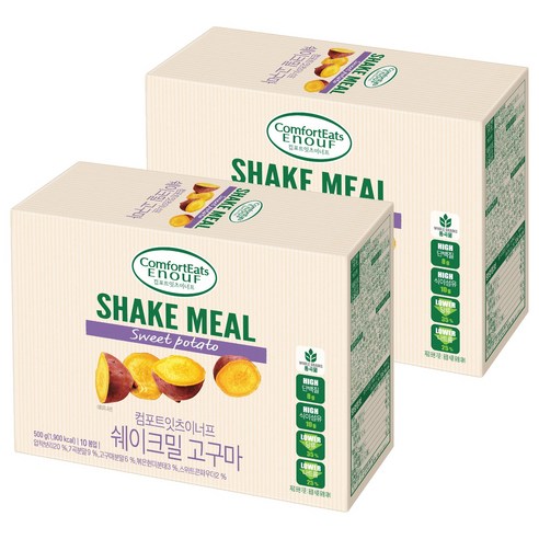 컴포트잇츠이너프 쉐이크밀 고구마 10p, 500g, 2개