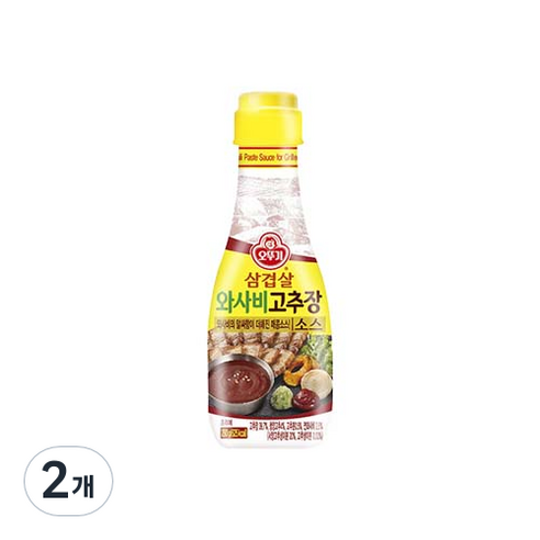 오뚜기 삼겹살 와사비 고추장소스, 290g, 2개