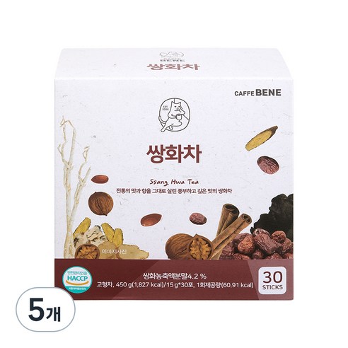 카페베네 쌍화차, 15g, 30개입, 5개