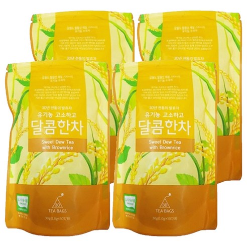 감로700 유기농 고소하고 달콤한차, 1g, 30개입, 4개