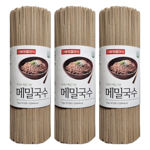 더봉평클래식 메밀국수, 1kg, 3개
