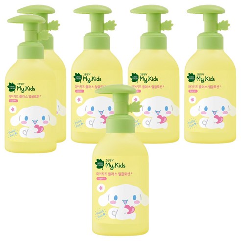 그린핑거 산리오 유아용 마이키즈 플러스 얼굴로션, 160ml, 6개