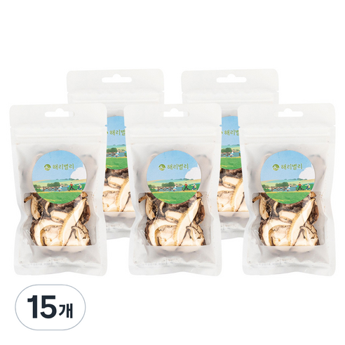 건 표고버섯 슬라이스, 15개, 12g