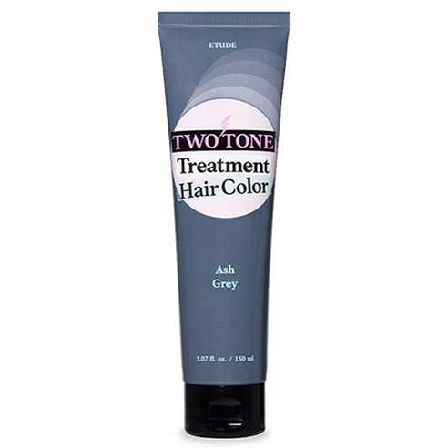 에뛰드하우스 투톤트리트먼트 헤어컬러 염모제 150ml, 7호 애쉬 그레이, 1개