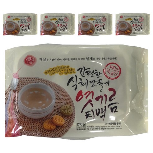 햇살나래 간편한 식혜 만들기 엿기름 티백, 240g, 5개