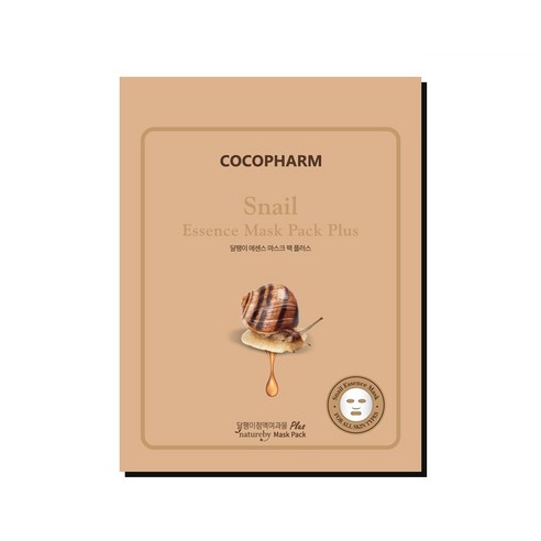COCOPHARM 에센스 마스크팩 플러스 달팽이 25g, 1개입, 50개
