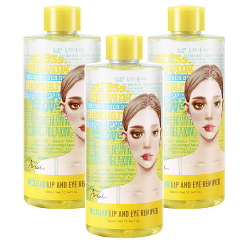 [비건뷰티] 아리얼 릴리빙 미셀라 립 앤 아이 리무버, 300ml, 3개