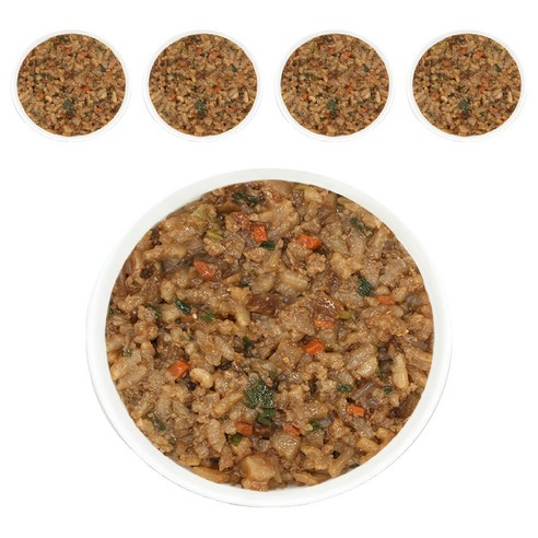 짱죽 돈불고기 야채 짜장밥, 혼합맛(돼지고기 / 밀 / 대두 / 우유 / 소고기 / 닭고기), 160g, 5개