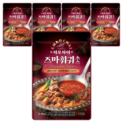 차오차이 즈마 훠궈 소스, 125g, 5개