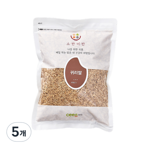 씨익 소반미반 귀리쌀, 1kg, 5개