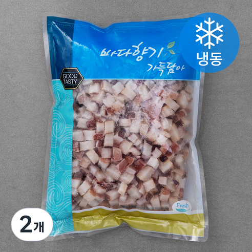오징어 다이스 (냉동), 500g, 2개