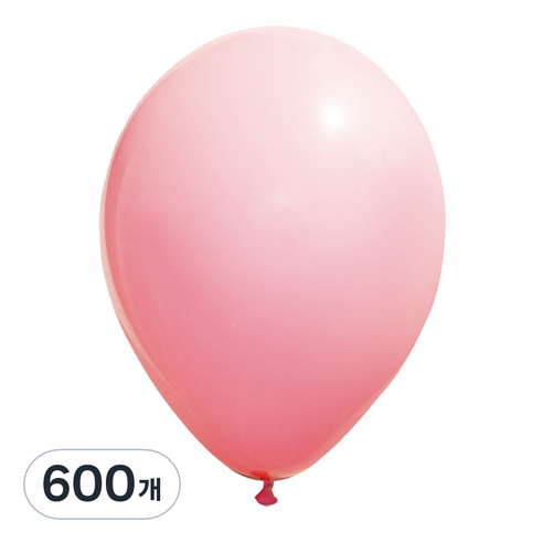 해피풍선 라운드 풍선, 일반 핑크, 600개