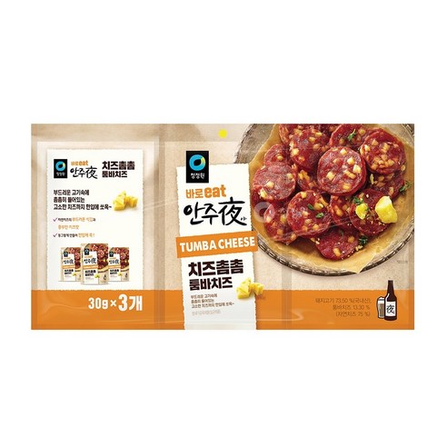 안주야 치즈촘촘 툼바치즈, 30g, 3개