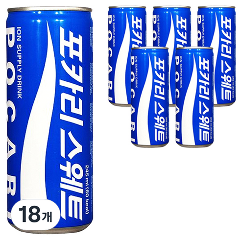 포카리스웨트, 245ml, 18개