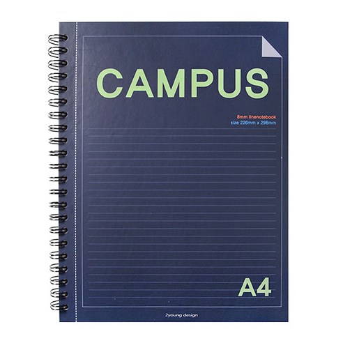 투영디자인 캠퍼스 A4 절취노트, 네이비, 1개