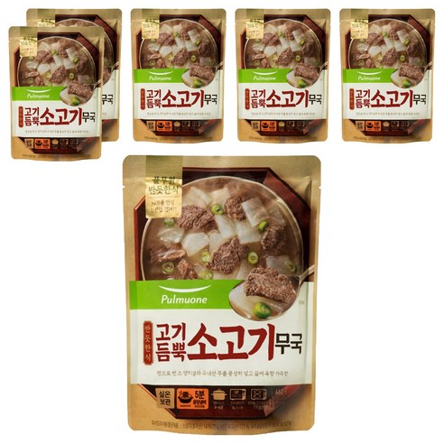 반듯한식 고기듬뿍 소고기 무국, 460g, 6개