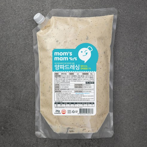 맘스맘 양파드레싱, 2kg, 1개